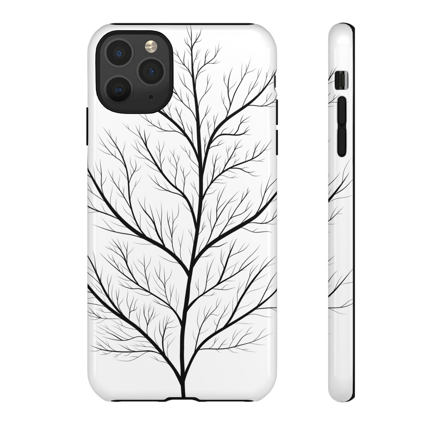 Black Branch Tree Tough Phone Case