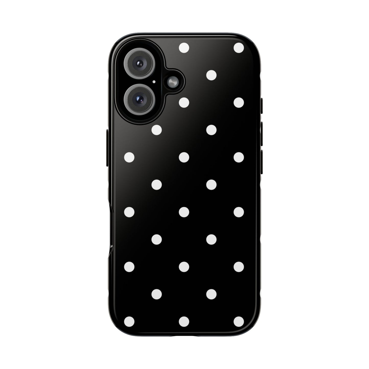 Black Polka Dot Tough Phone Case