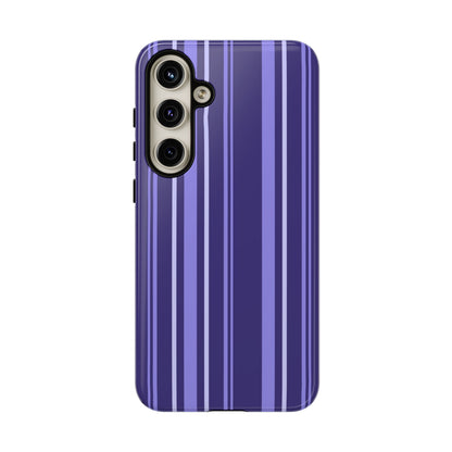 Berry Violet Stripe Tough Phone Case