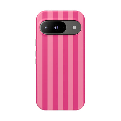 Pink Candy Stripe Tough Phone Case