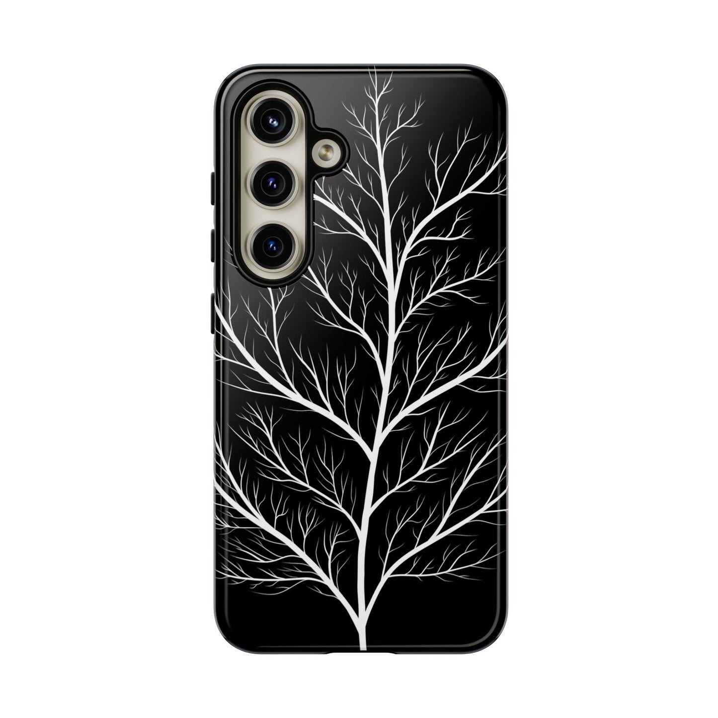 White Tree Silhouette Tough Phone Case