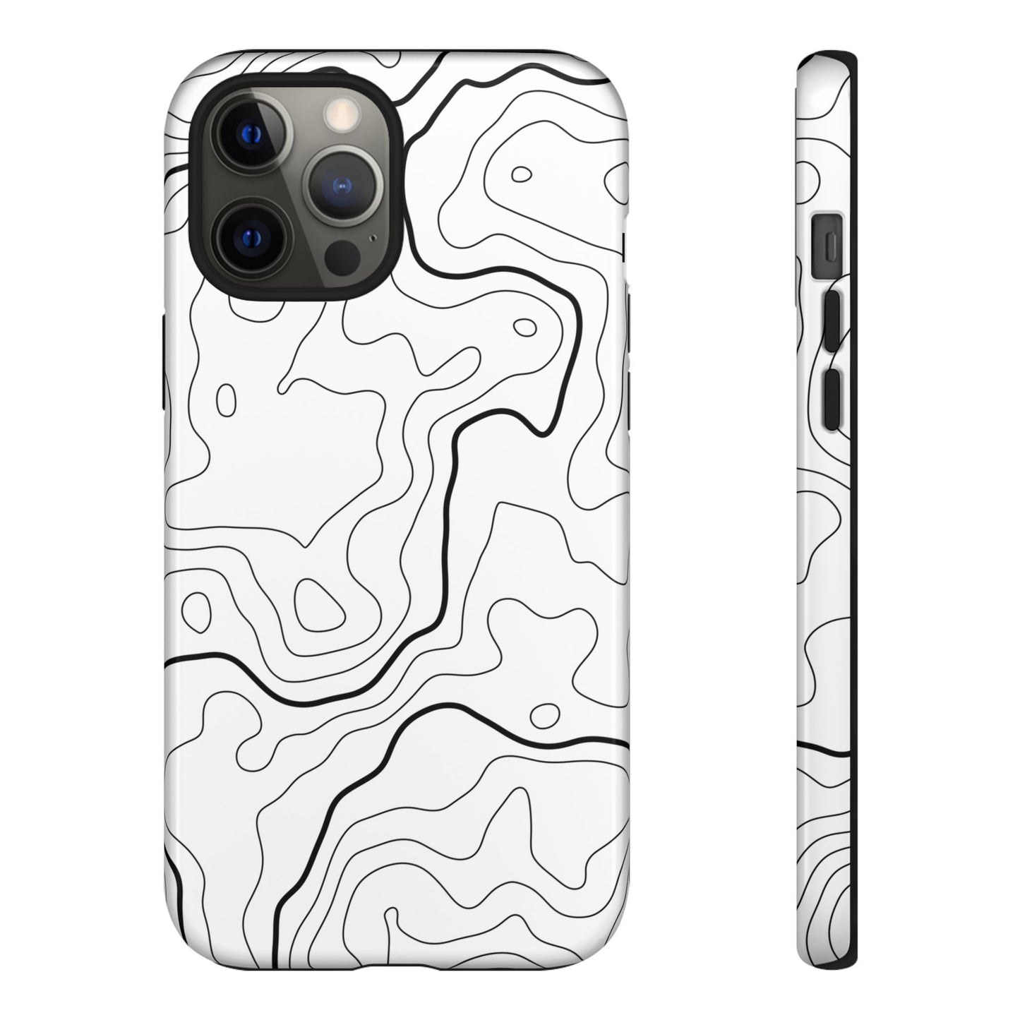 Minimal Topographic Tough Phone Case