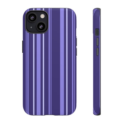 Berry Violet Stripe Tough Phone Case