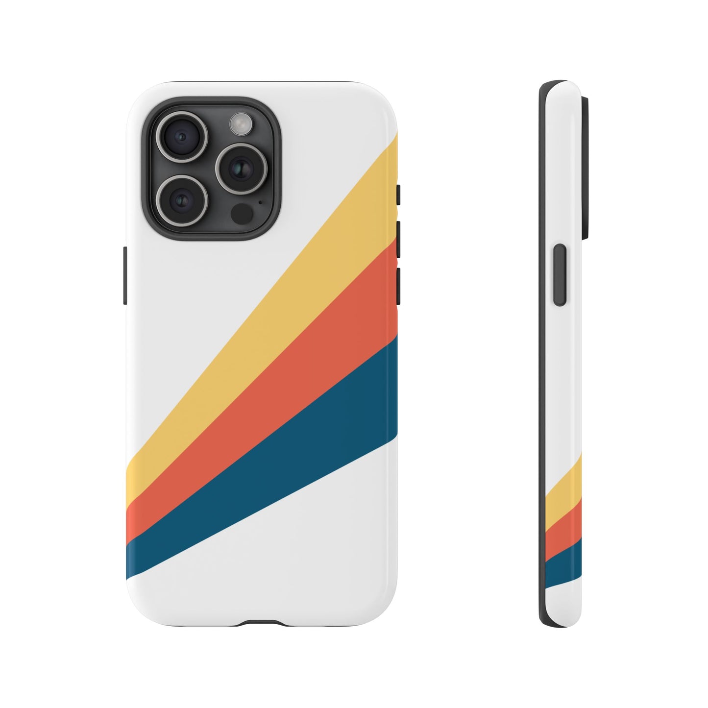 Diagonal Color Stripe Tough Phone Case