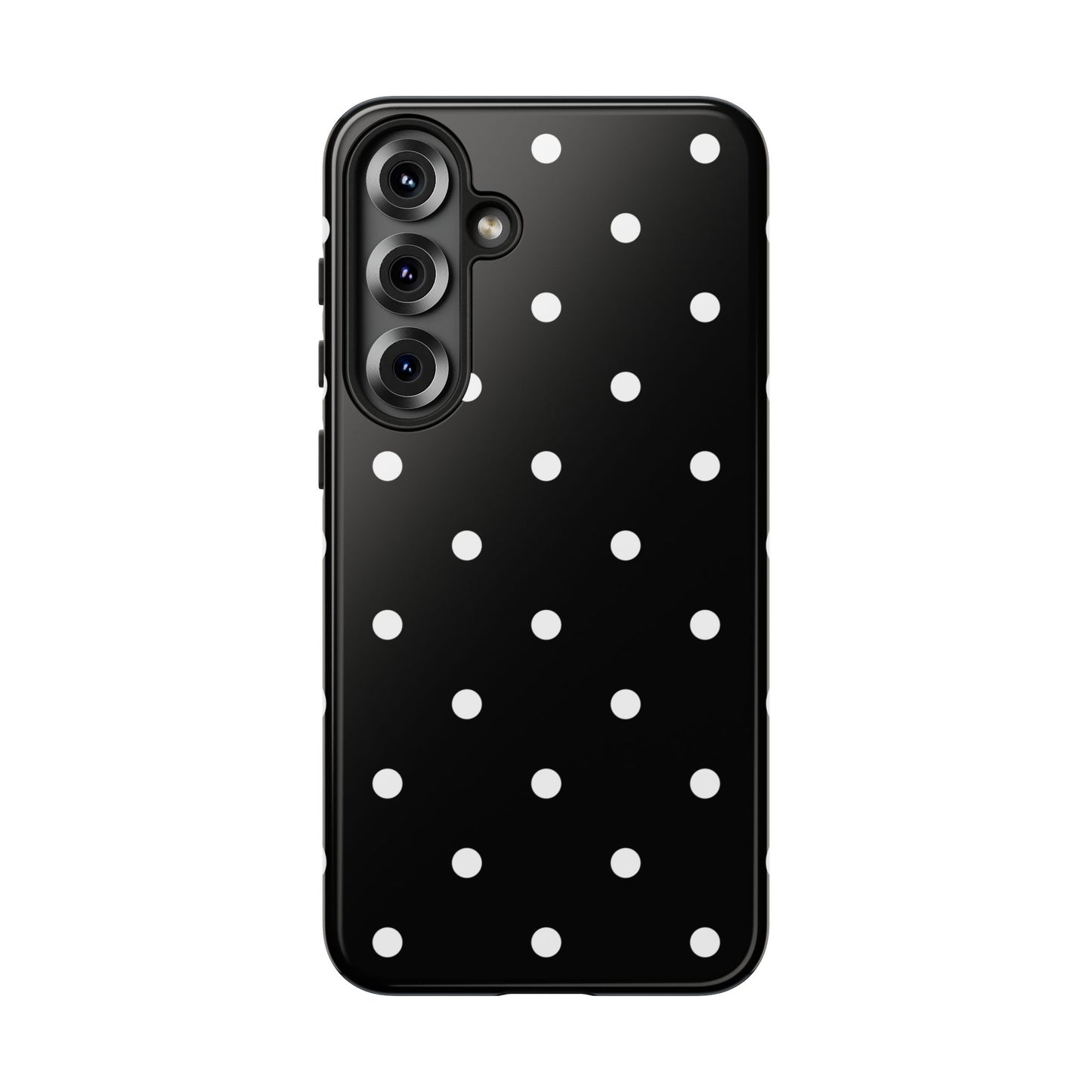 Black Polka Dot Tough Phone Case