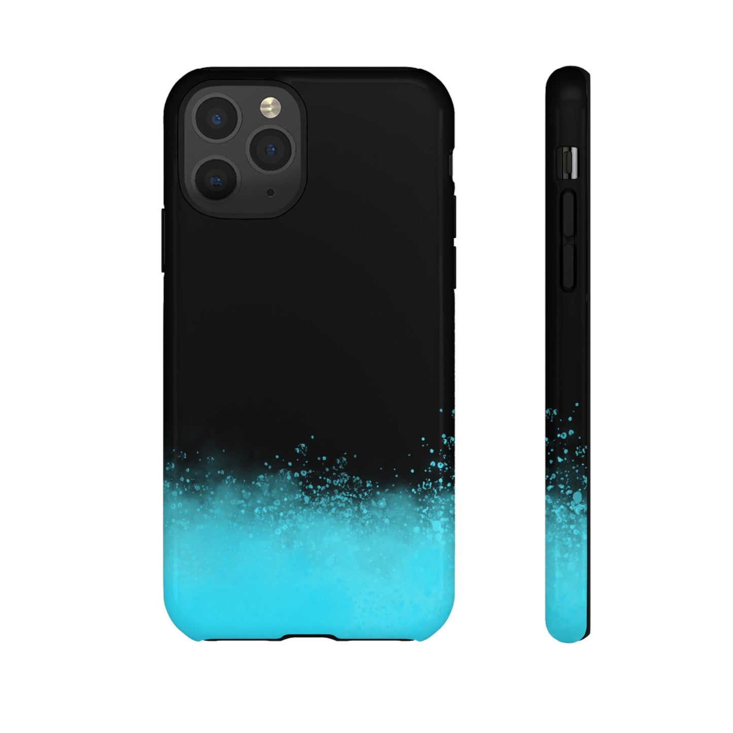 Black Aqua Splash Tough Phone Case