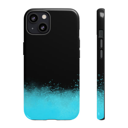 Black Aqua Splash Tough Phone Case