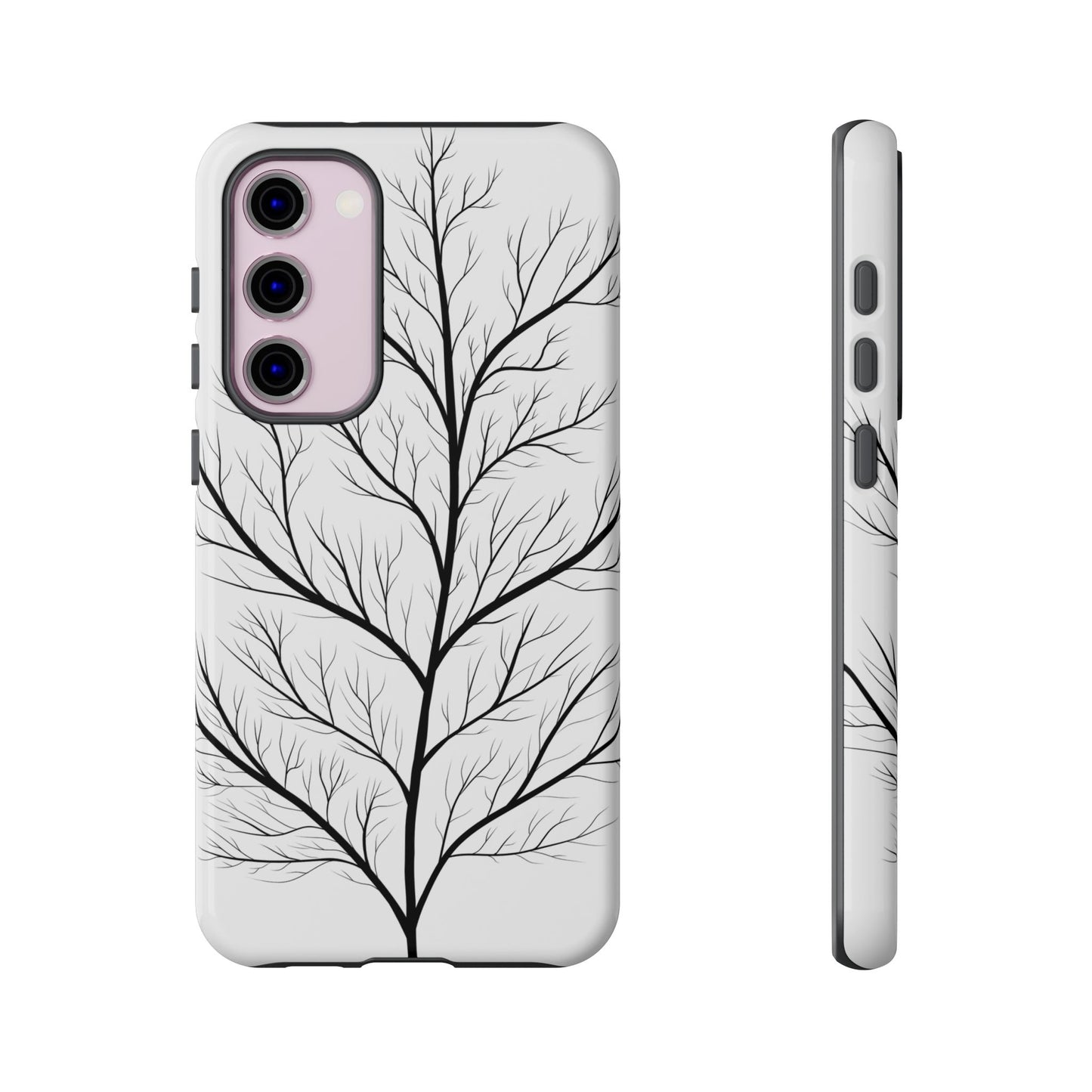 Black Branch Tree Tough Phone Case