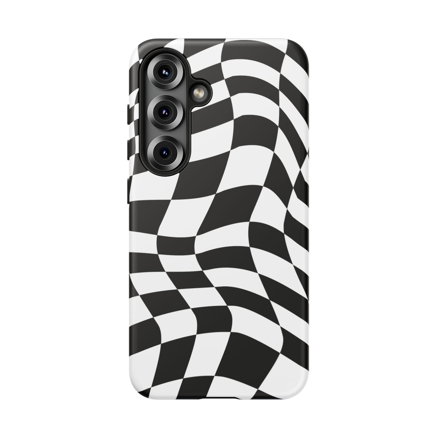 Warped Checker Tough Phone Case