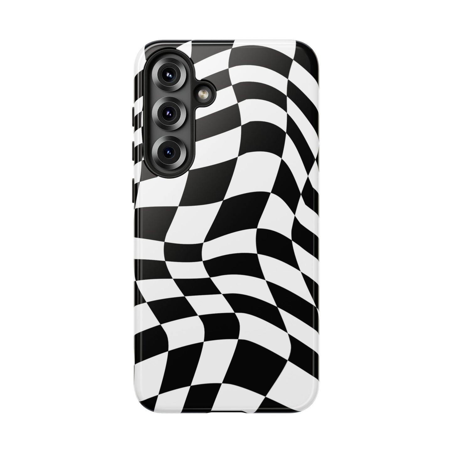 Warped Checker Tough Phone Case