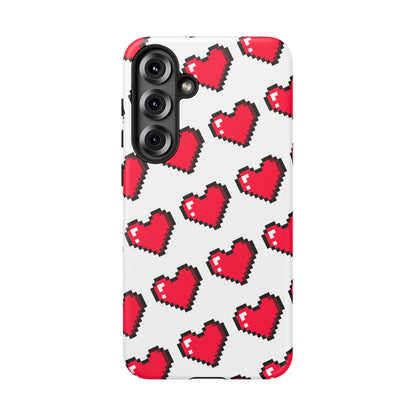 Pixel Heart Tough Phone Case