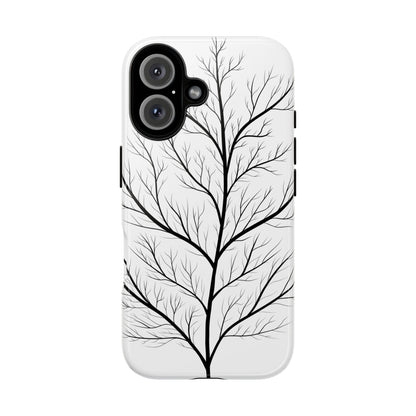 Black Branch Tree Tough Phone Case