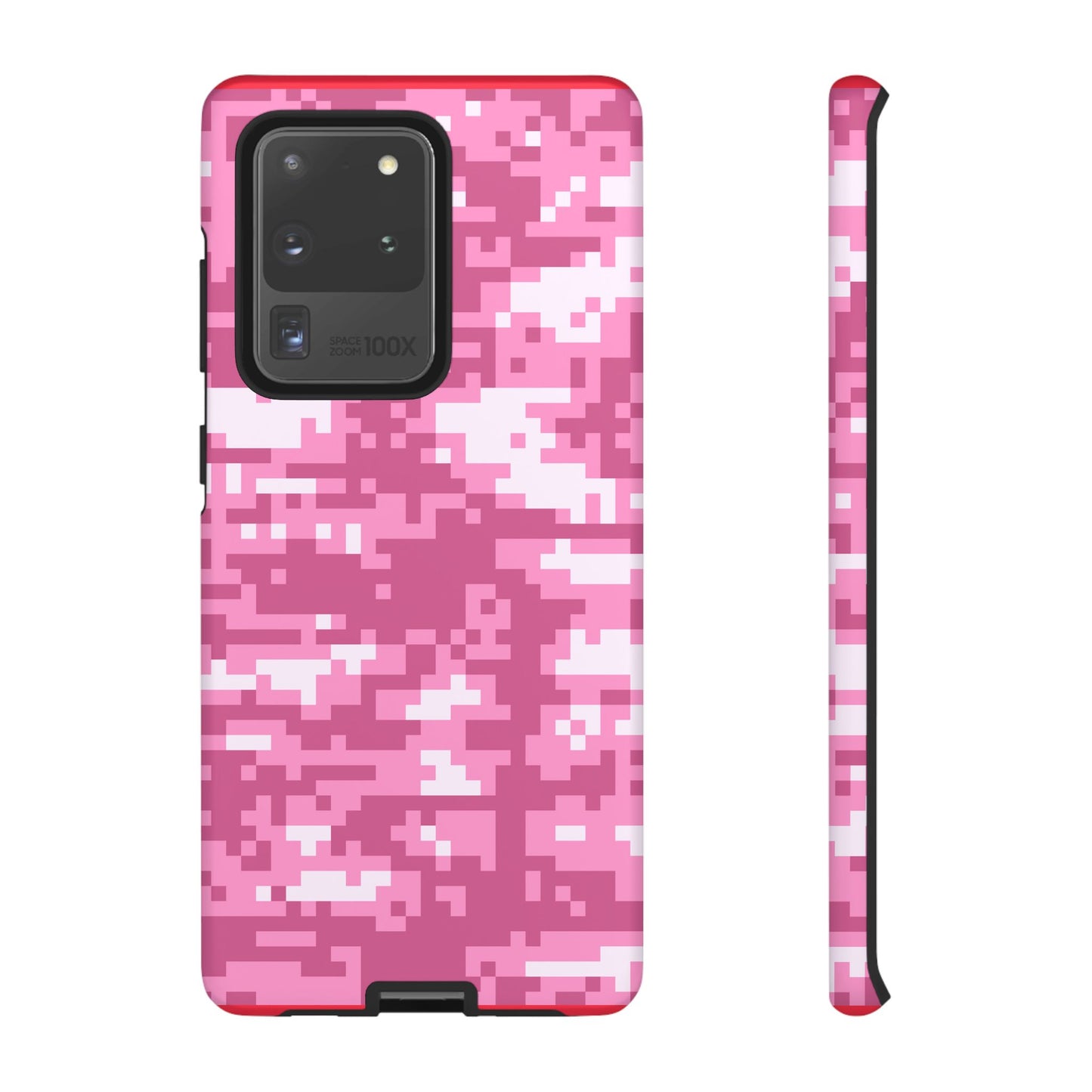 Pink pixel Camo Design Tough Phone Case