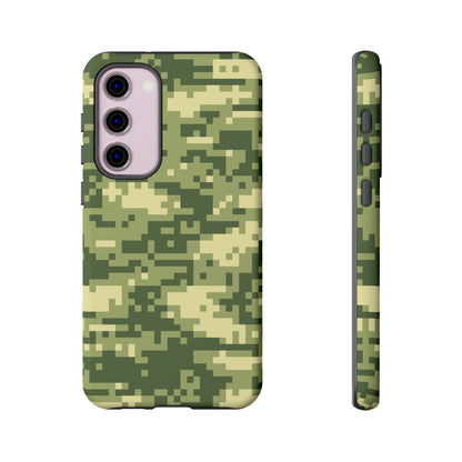 Olive Pixel Camo Tough Phone Case