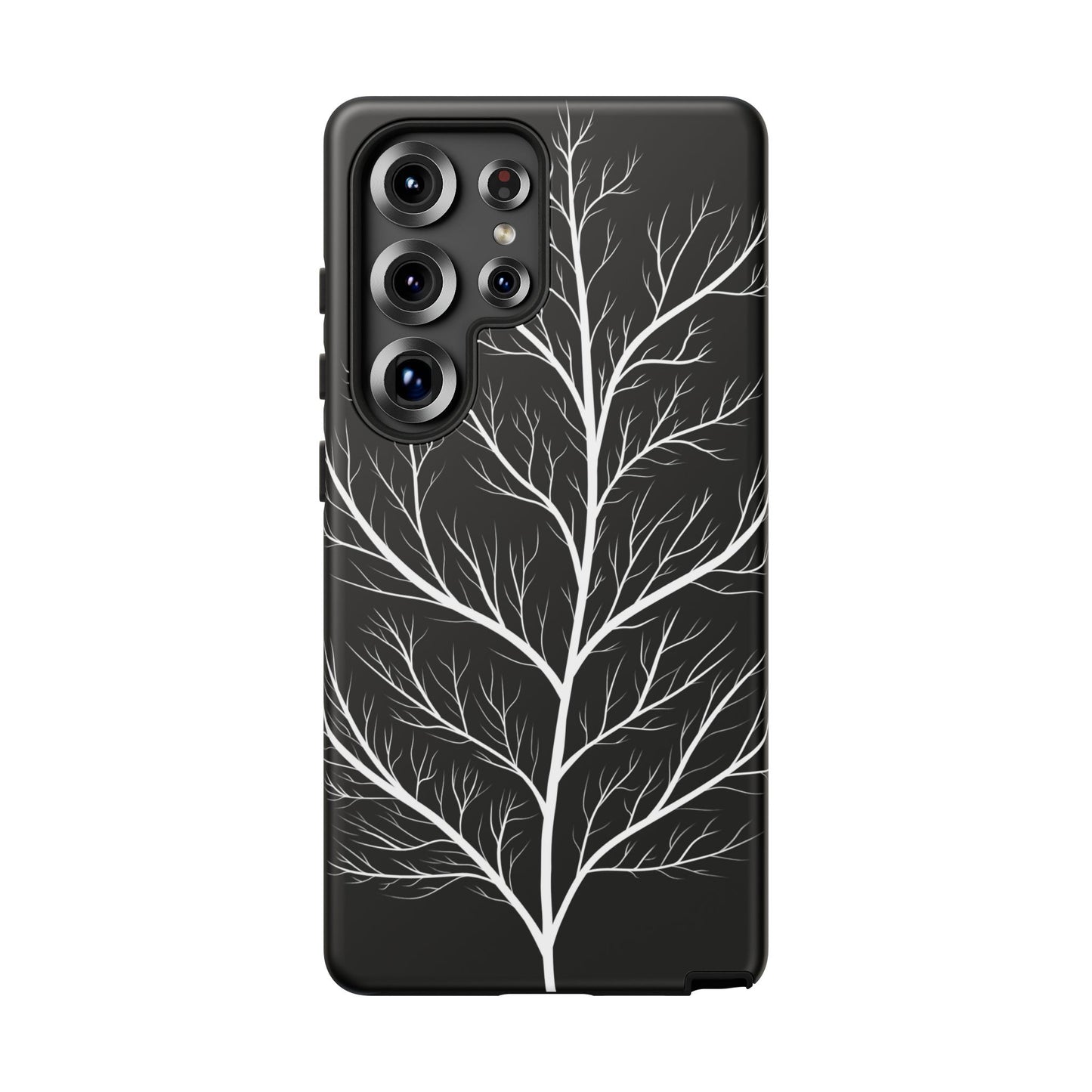 White Tree Silhouette Tough Phone Case