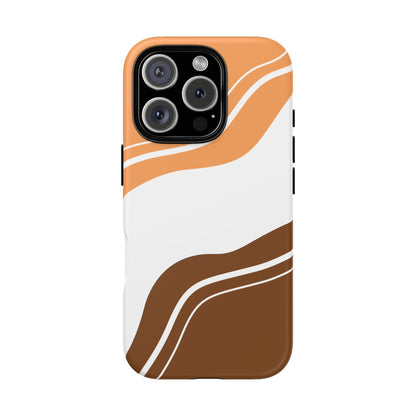 Caramel Cream Wave Tough Phone Case