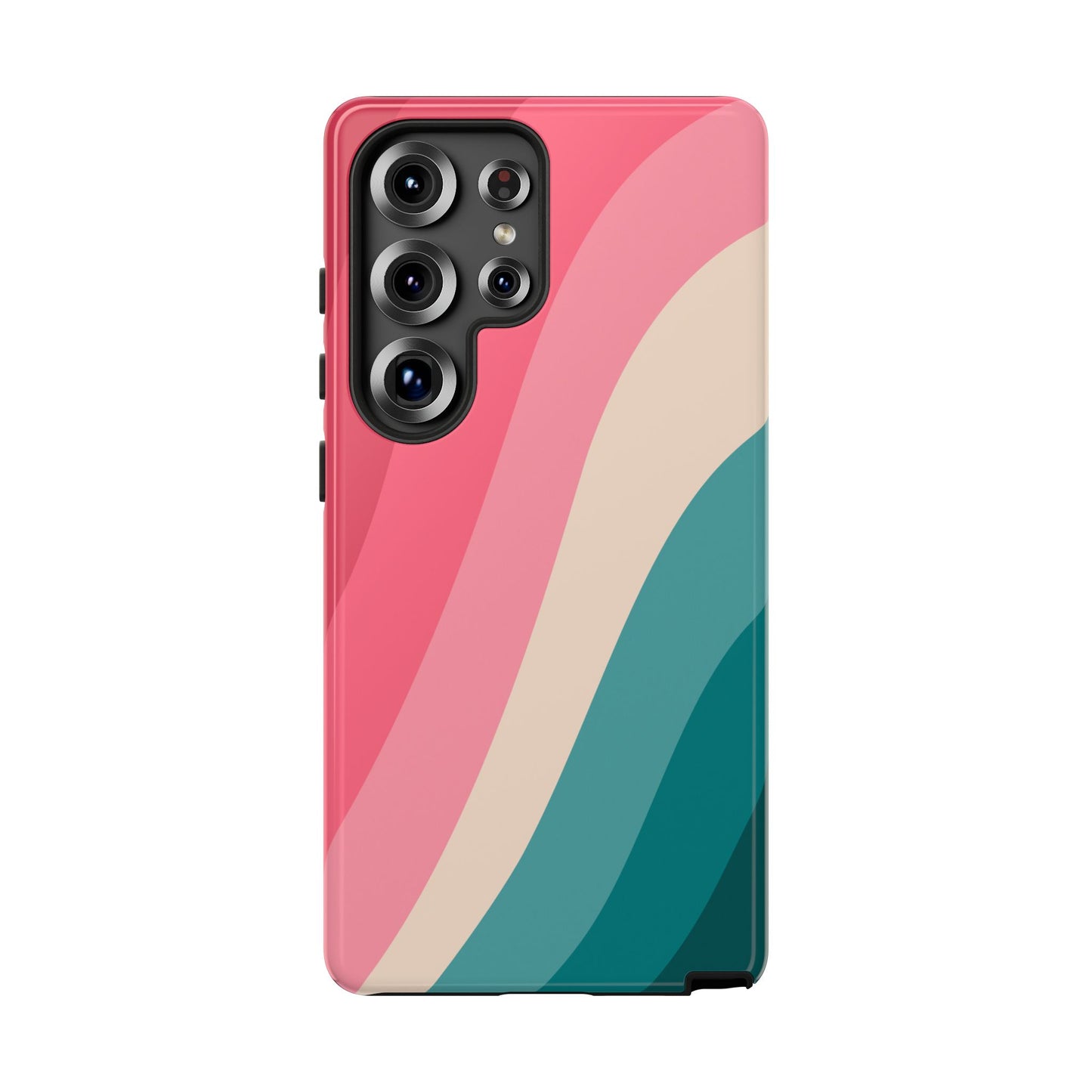 Blush Teal Wave Tough Phone Case