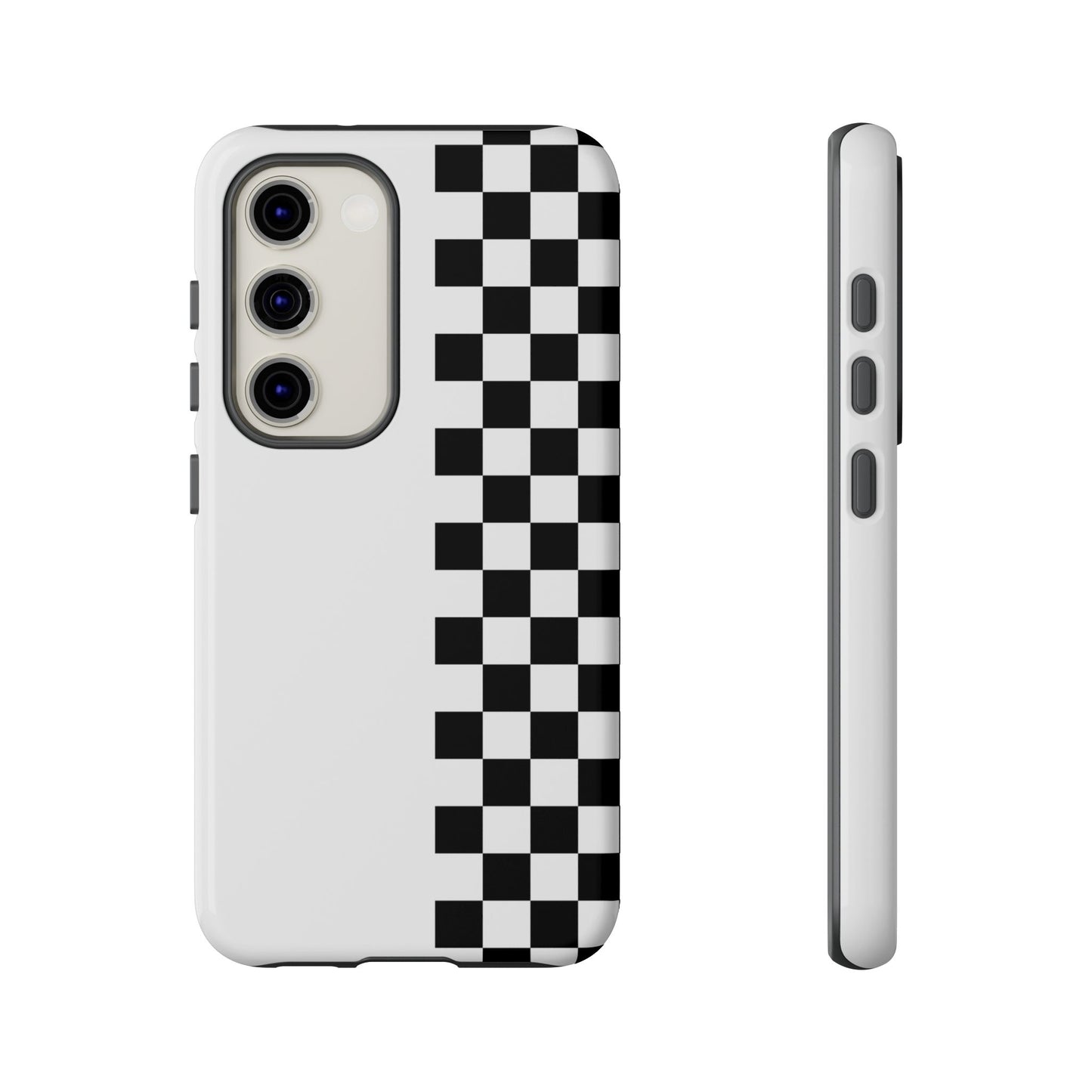 Checker Stripe Tough Phone Case