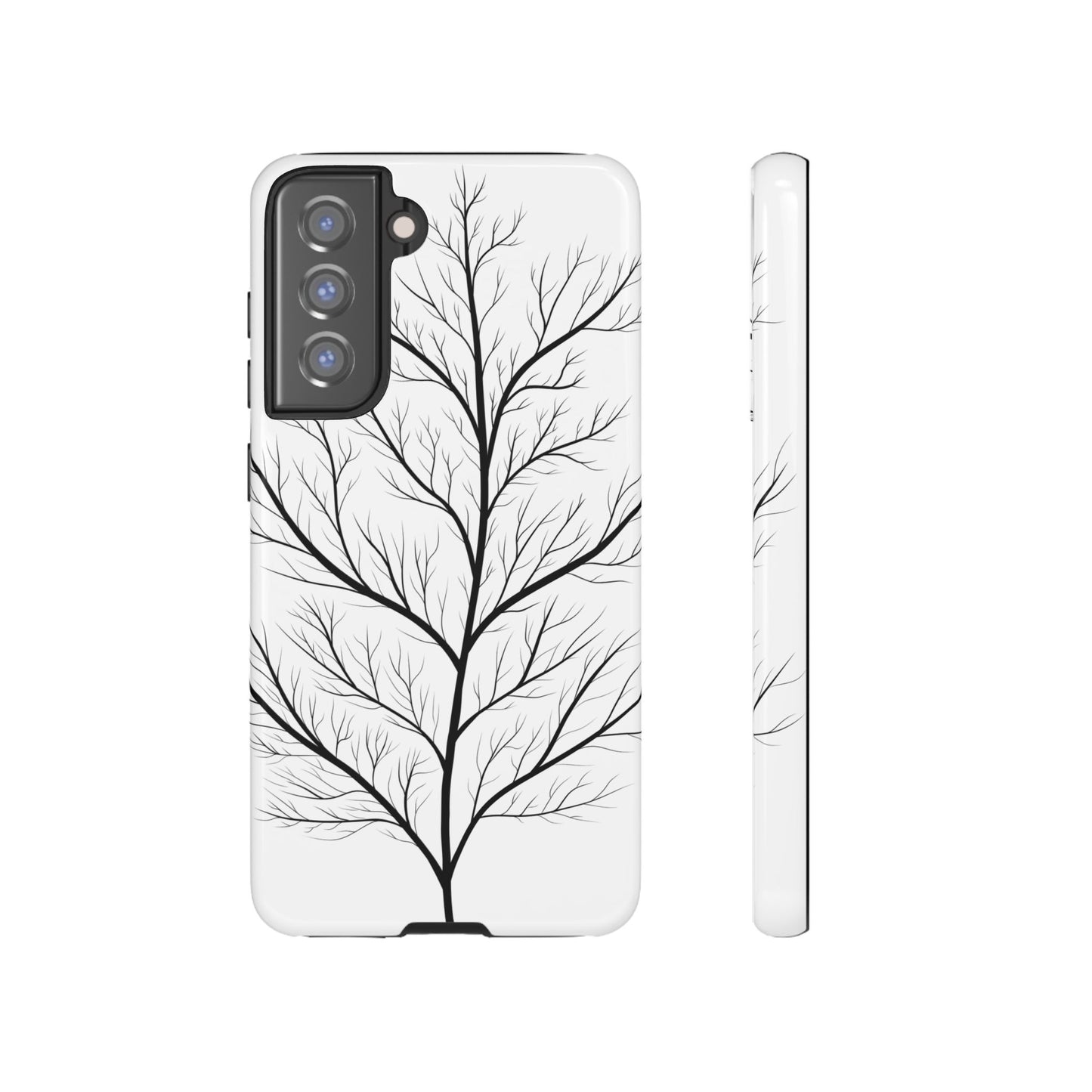 Black Branch Tree Tough Phone Case