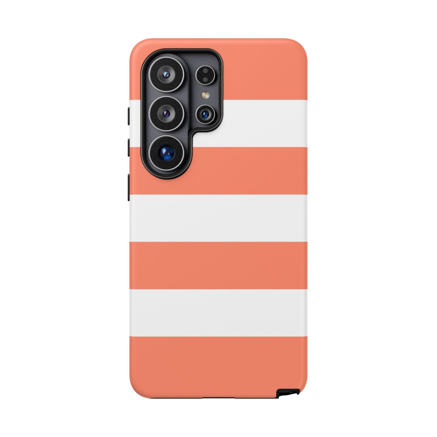 Coral Cabana Stripe Tough Phone Case