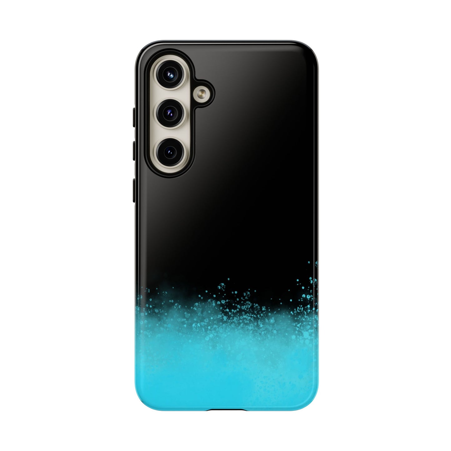 Black Aqua Splash Tough Phone Case