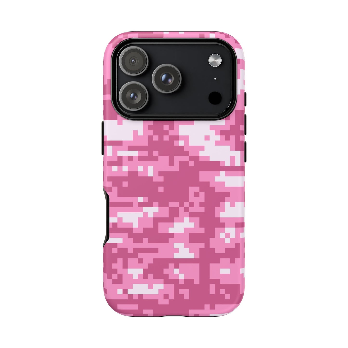 Pink pixel Camo Design Tough Phone Case