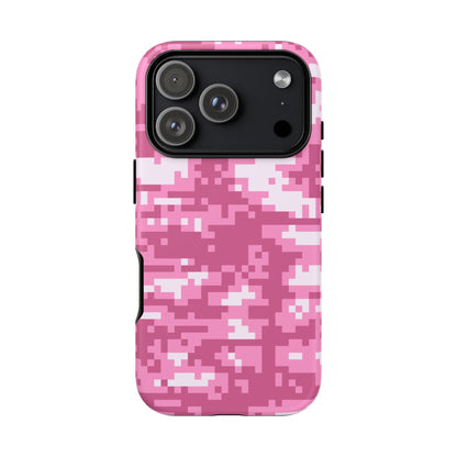 Pink pixel Camo Design Tough Phone Case
