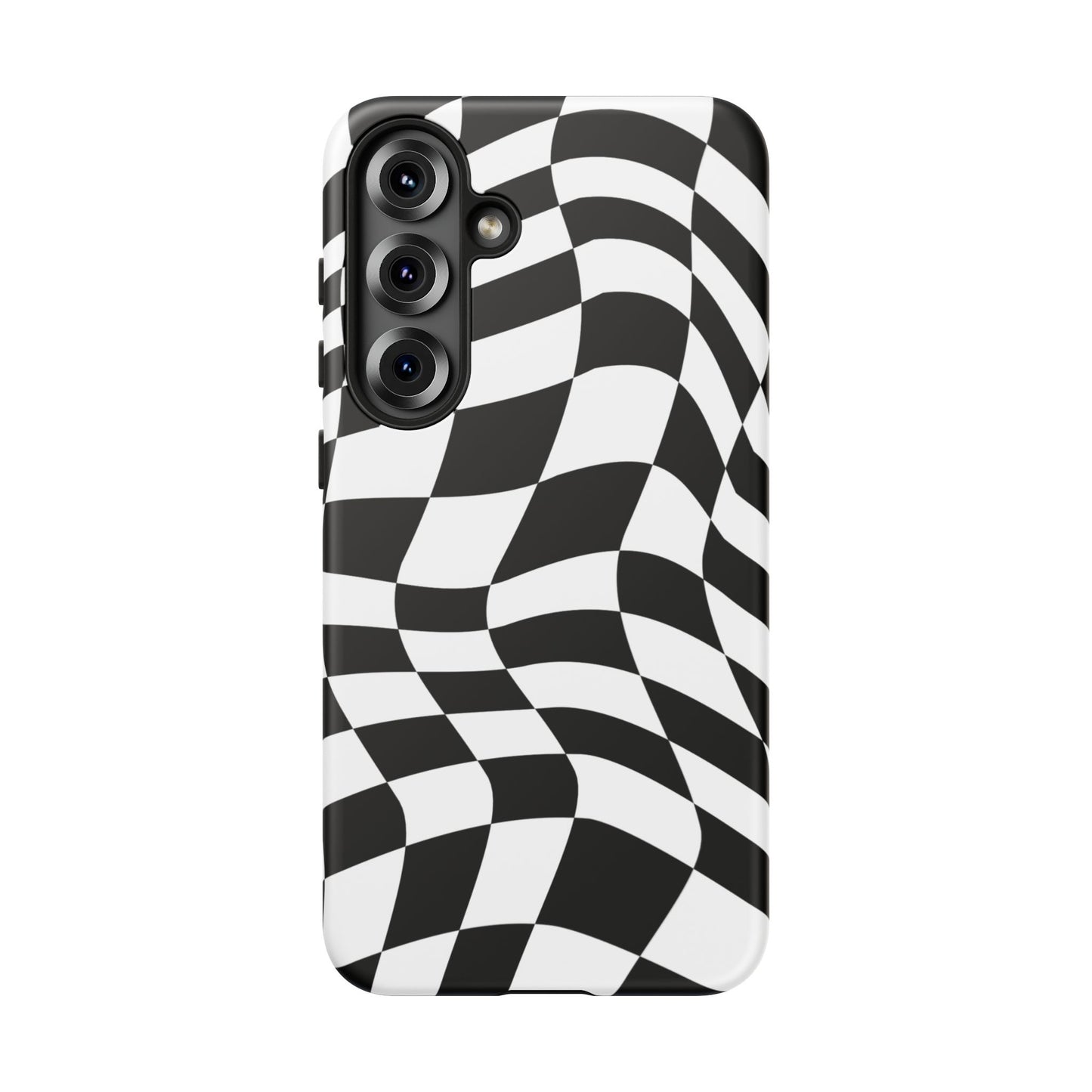 Warped Checker Tough Phone Case