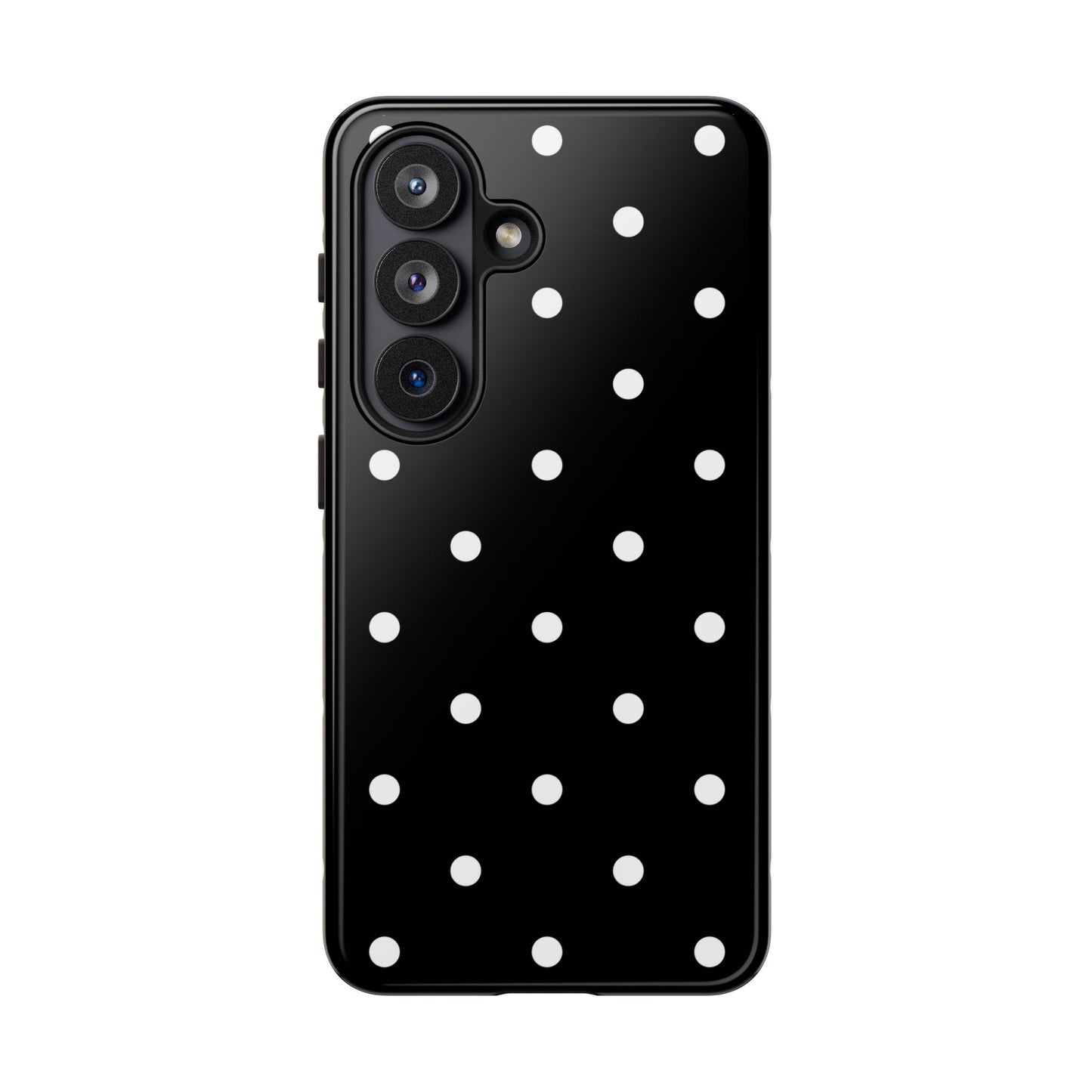 Black Polka Dot Tough Phone Case
