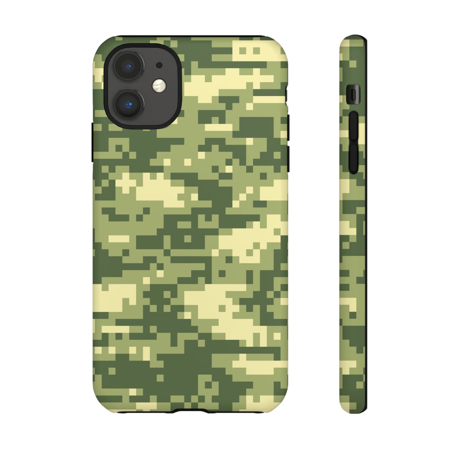 Olive Pixel Camo Tough Phone Case