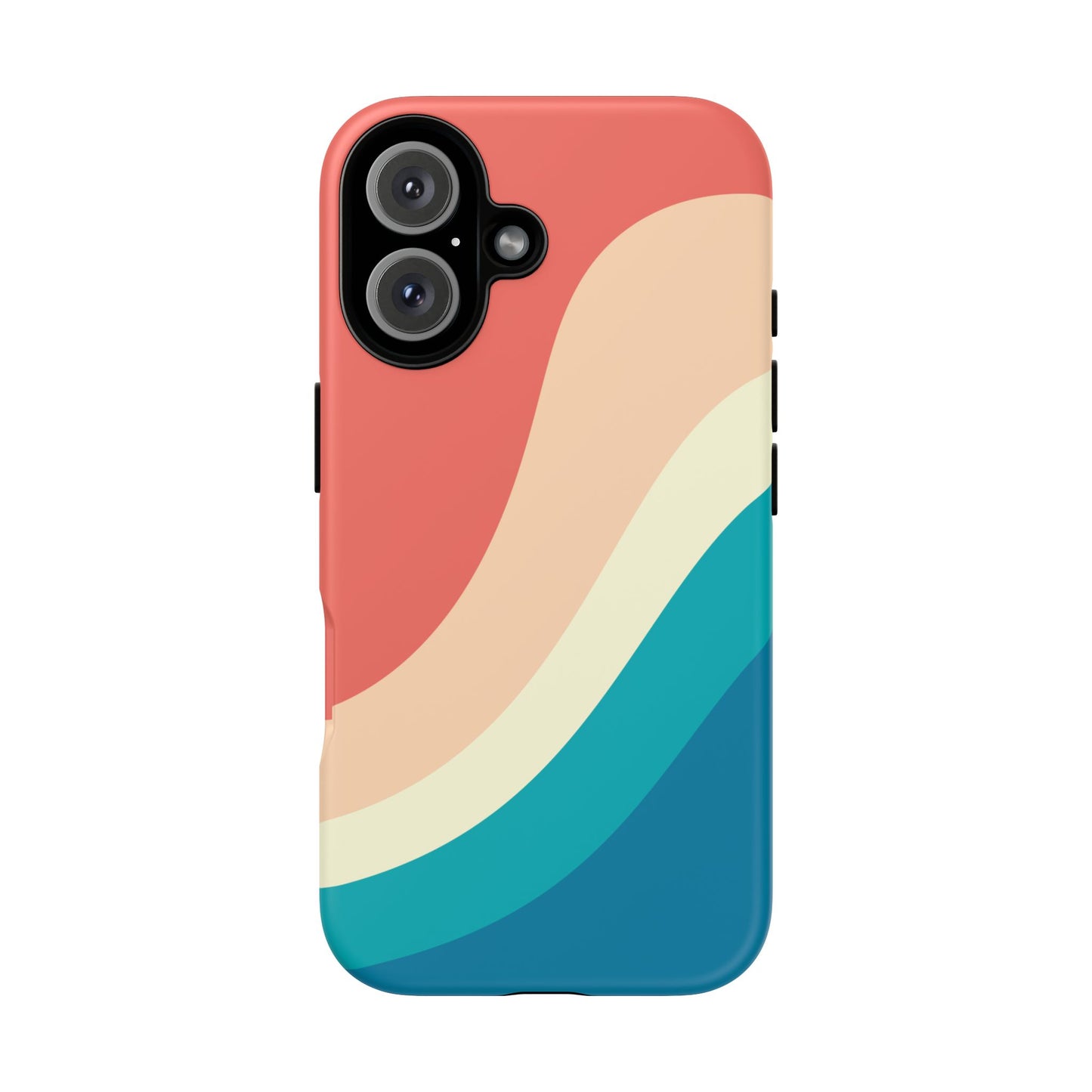 Retro Sunset Wave Tough Phone Case