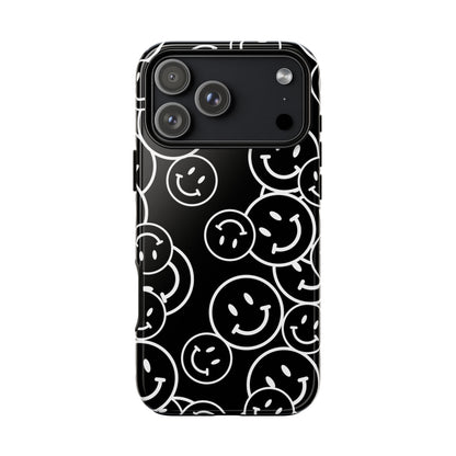 Happy Face Pattern Tough Phone Case