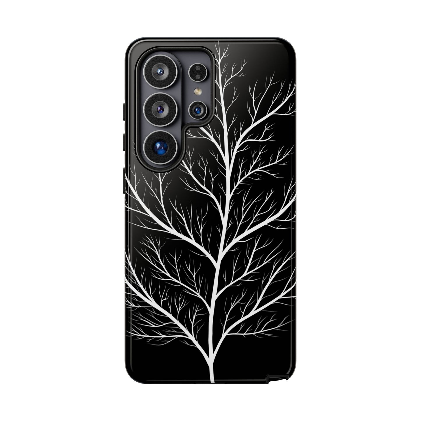 White Tree Silhouette Tough Phone Case