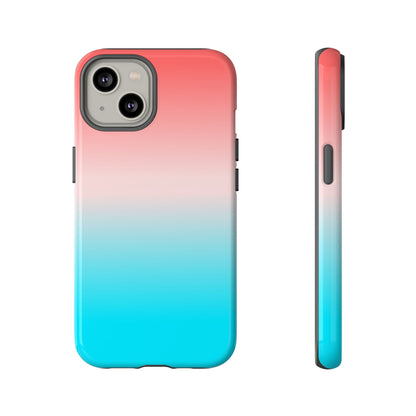 Pink Aqua Gradient Tough Phone Case