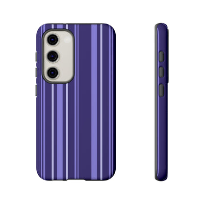 Berry Violet Stripe Tough Phone Case