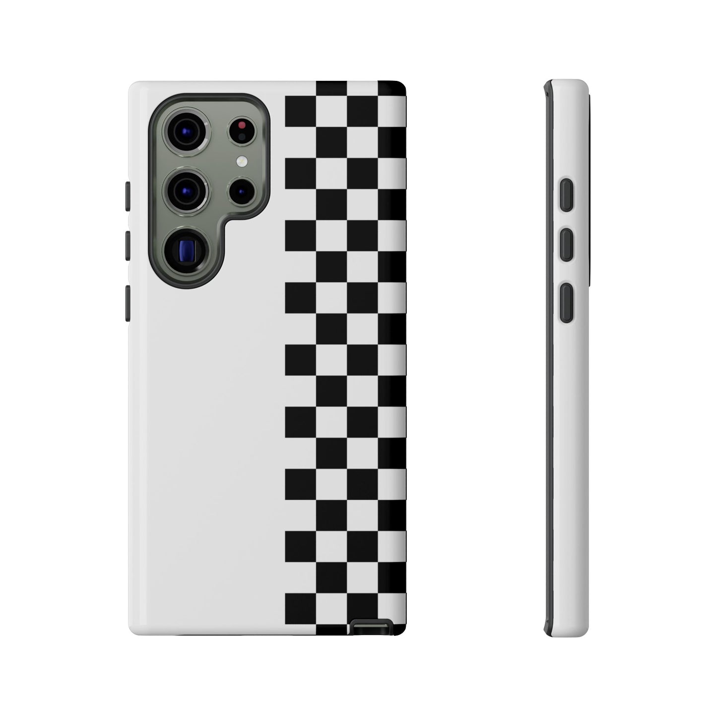 Checker Stripe Tough Phone Case