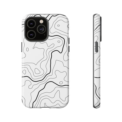 Minimal Topographic Tough Phone Case