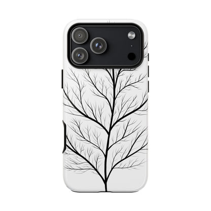 Black Branch Tree Tough Phone Case