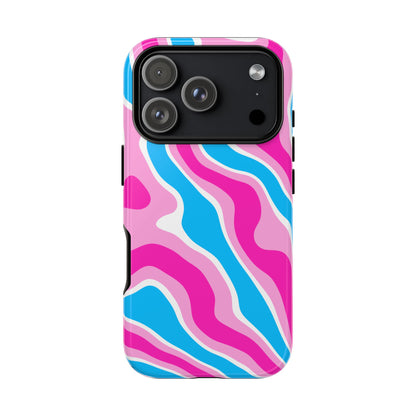 Candy Aqua Wave Tough Phone Case
