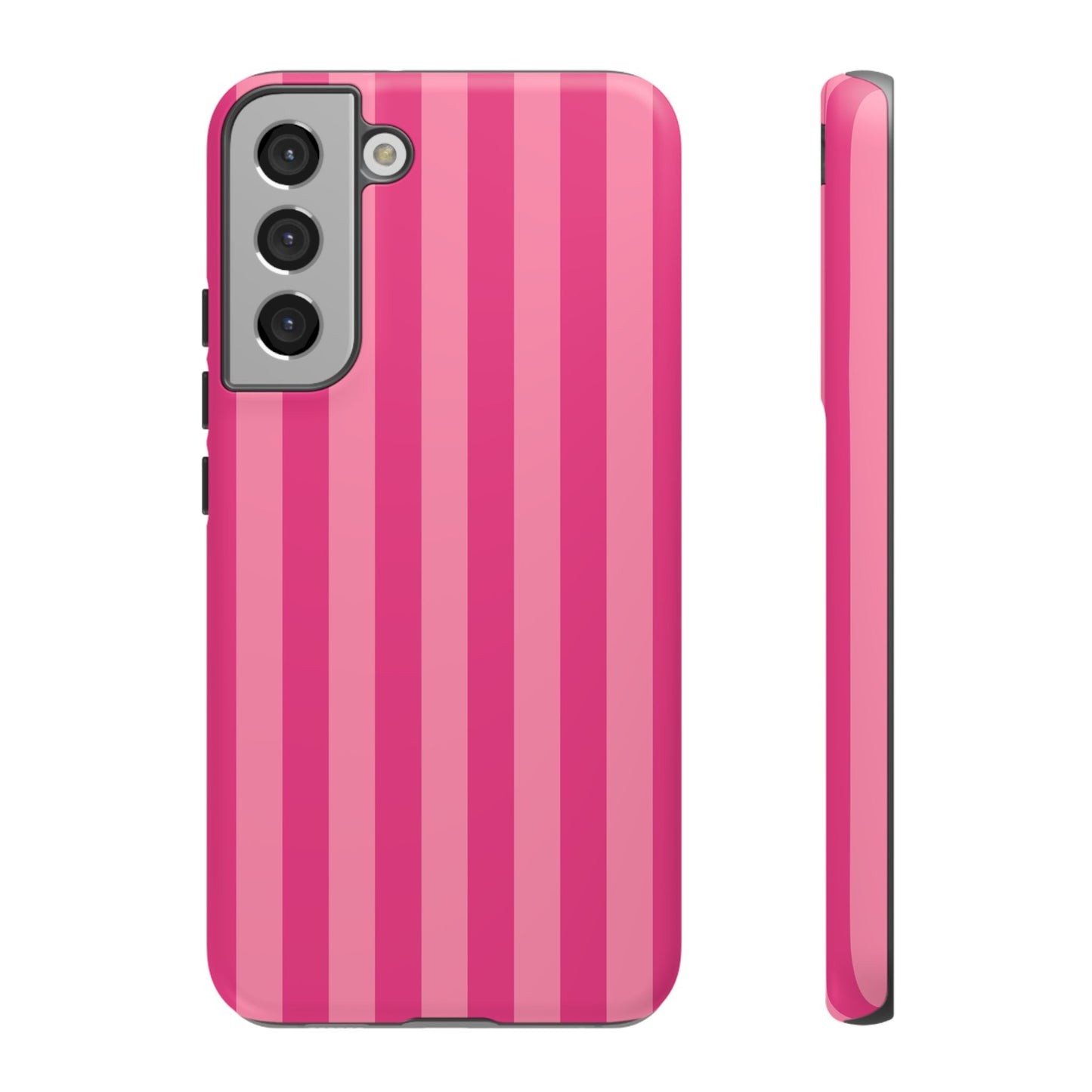 Pink Candy Stripe Tough Phone Case