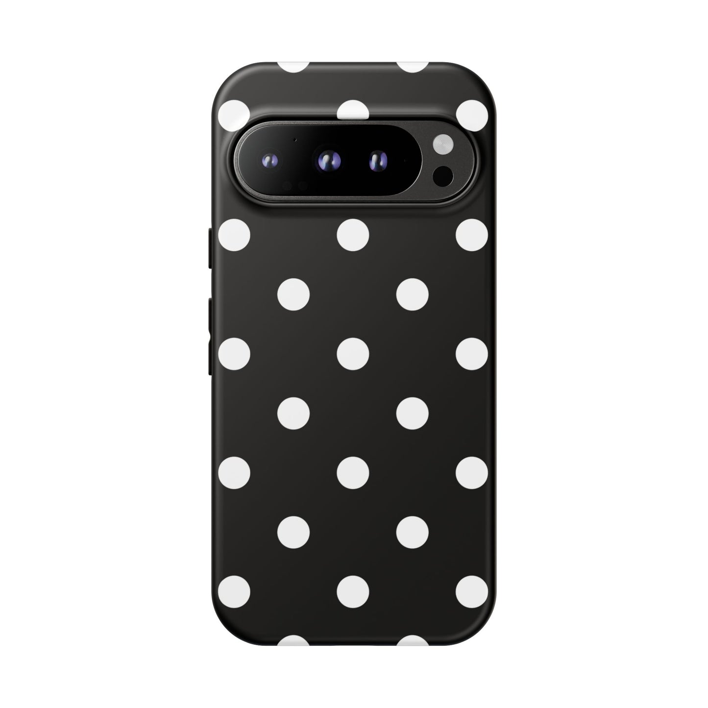 Black Polka Dot Tough Phone Case