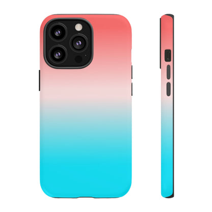 Pink Aqua Gradient Tough Phone Case