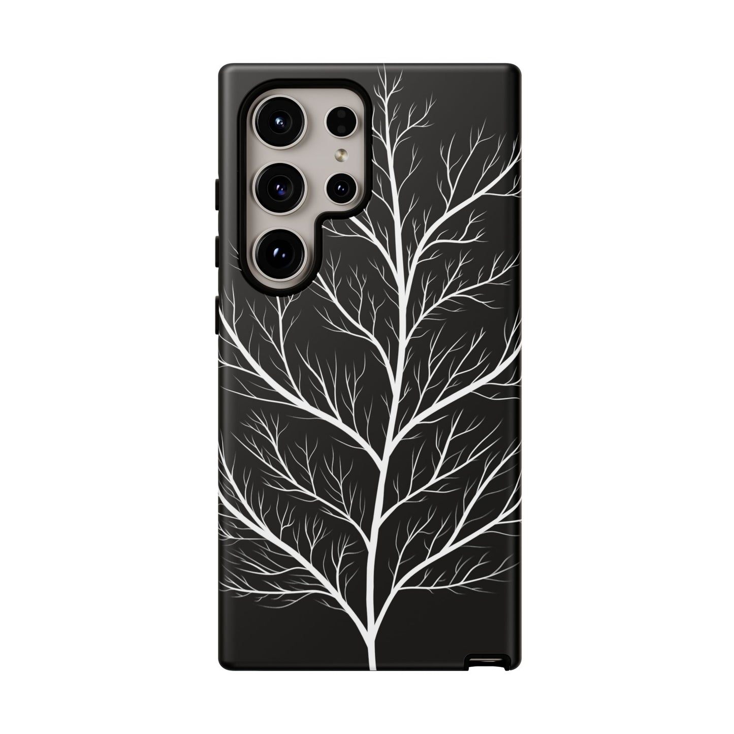 White Tree Silhouette Tough Phone Case