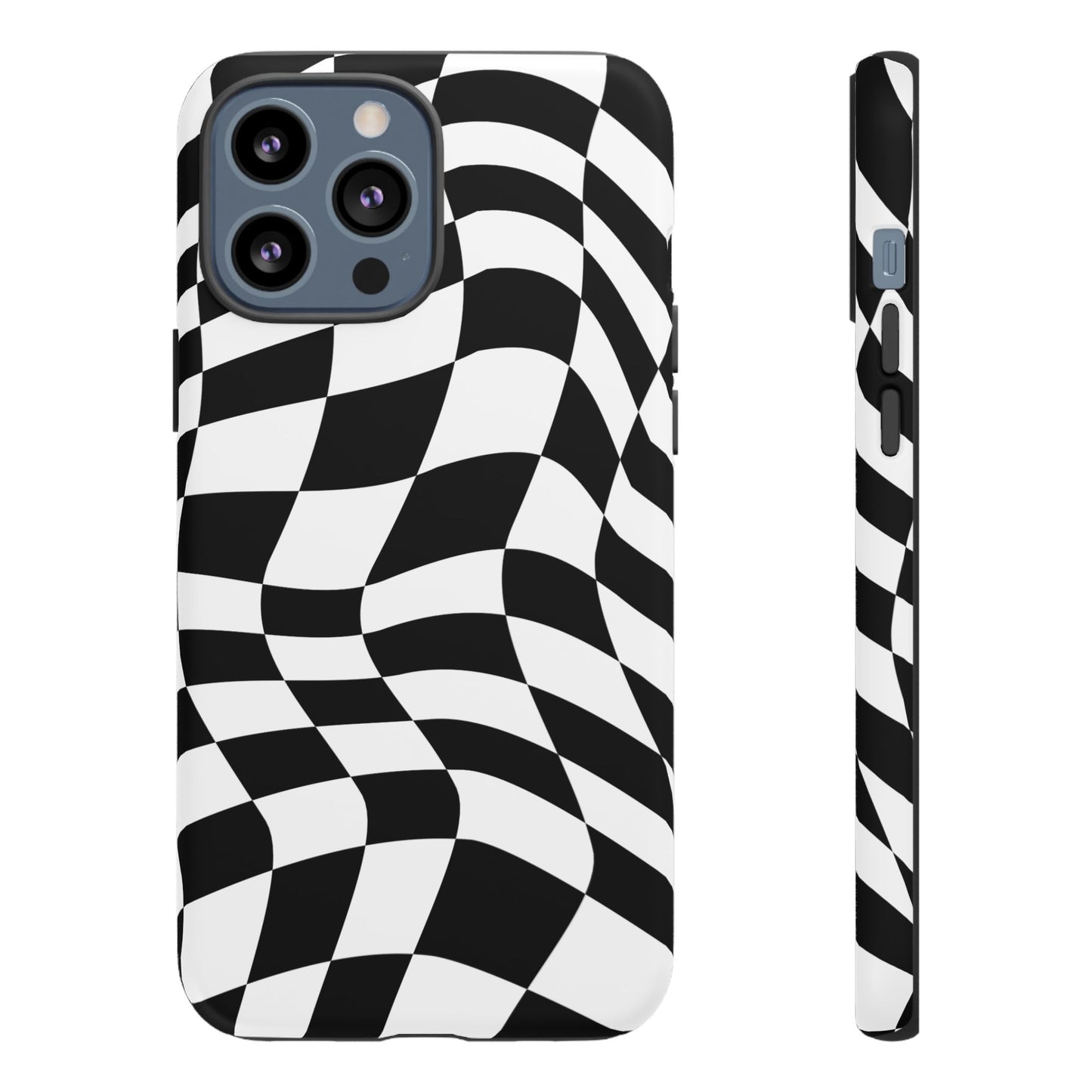 Warped Checker Tough Phone Case