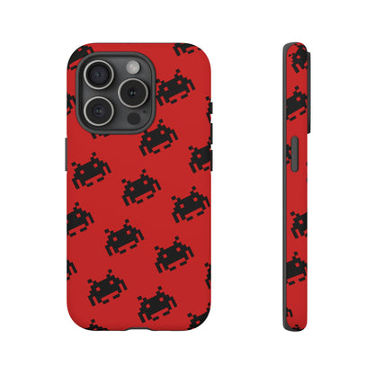 Red Pixel Alien Tough Phone Case