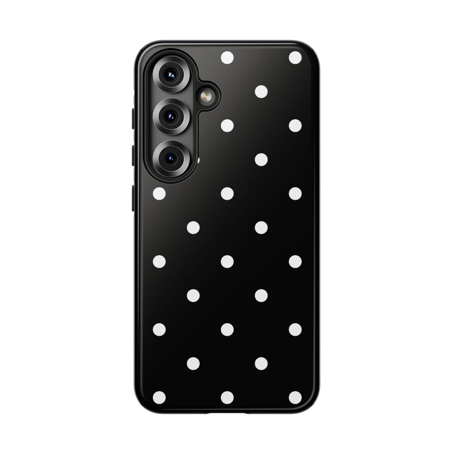Black Polka Dot Tough Phone Case