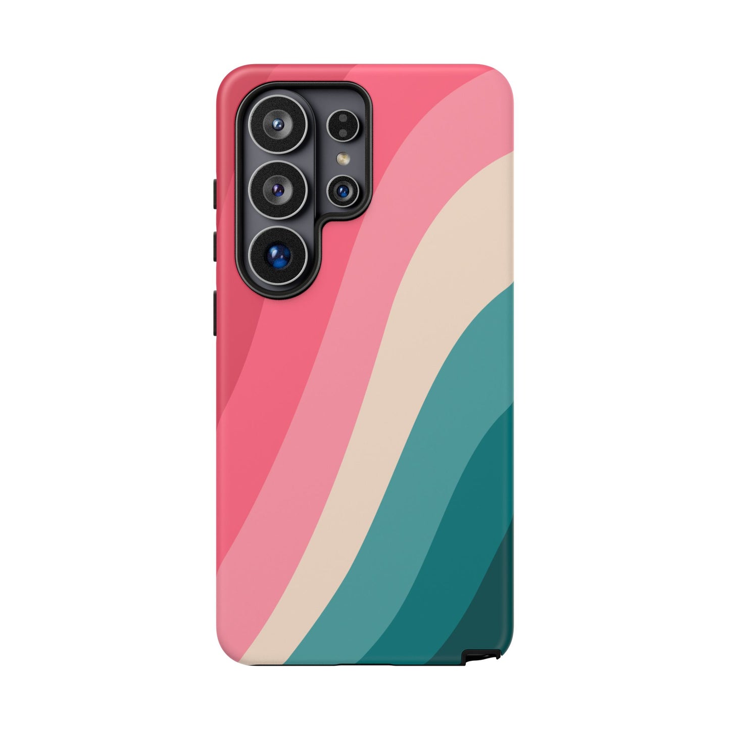 Blush Teal Wave Tough Phone Case