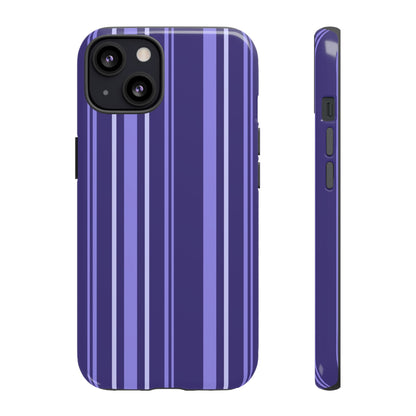 Berry Violet Stripe Tough Phone Case