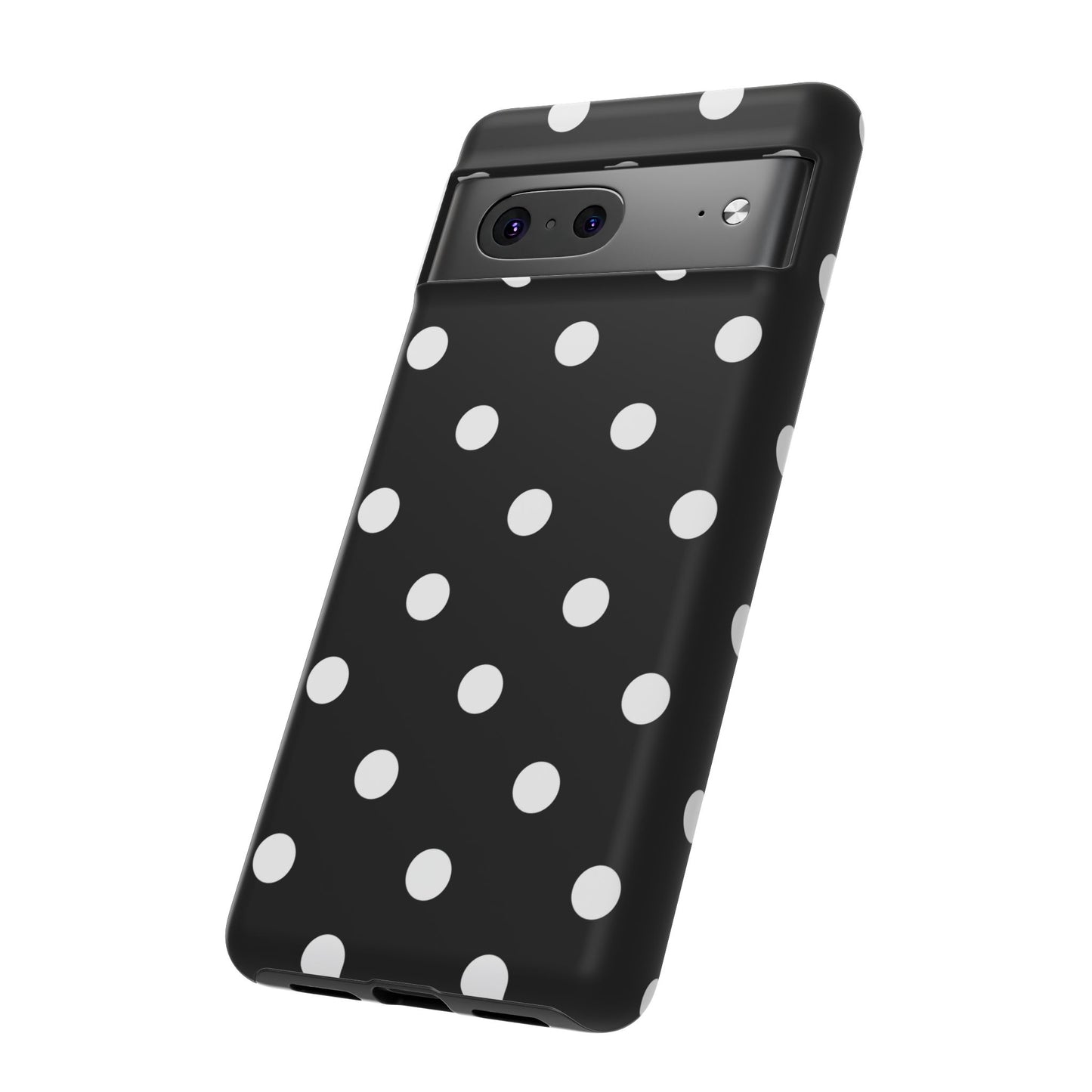 Black Polka Dot Tough Phone Case