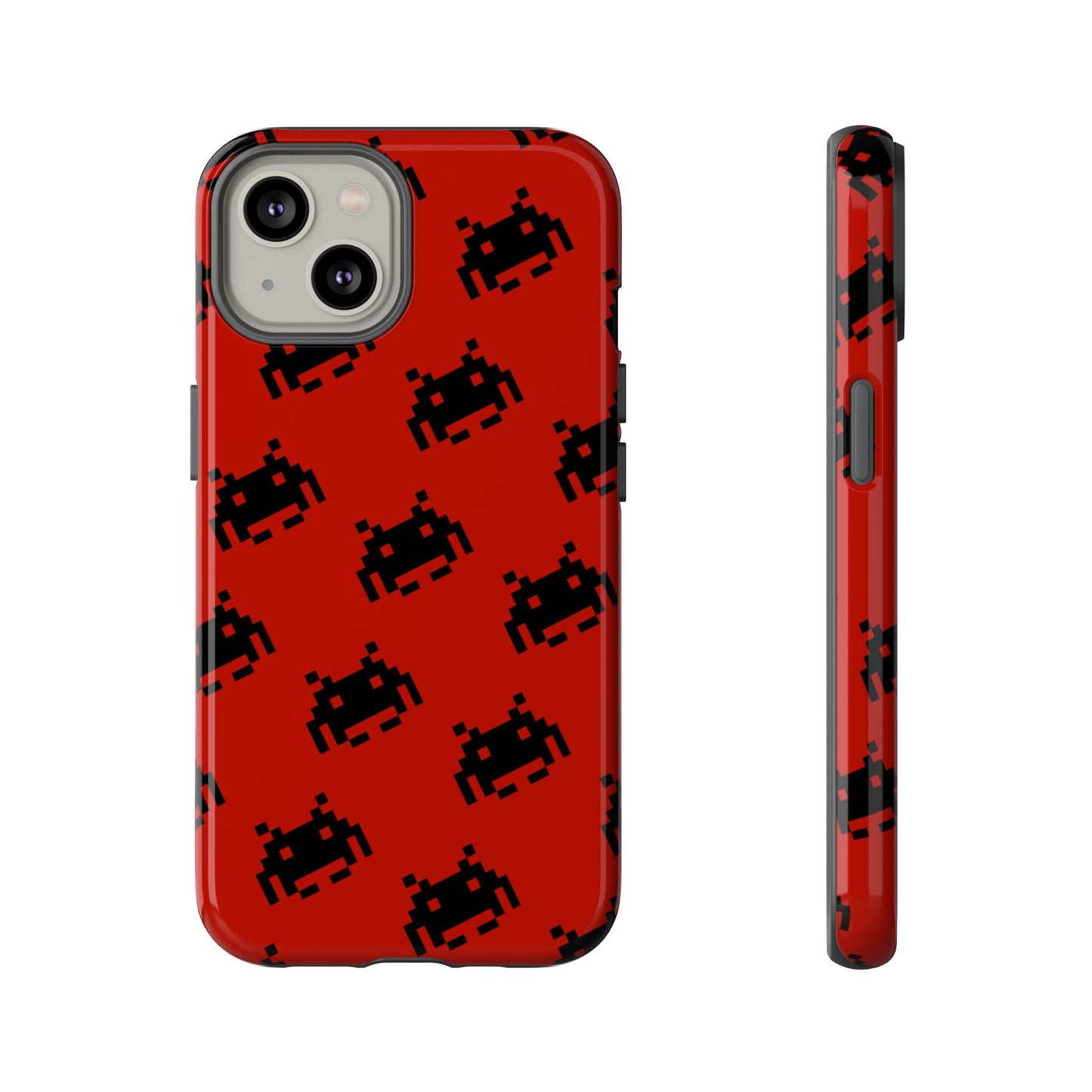 Red Pixel Alien Tough Phone Case
